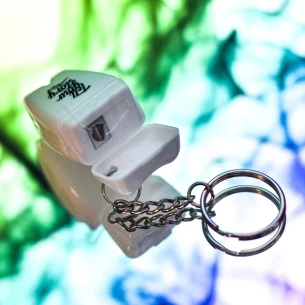 Зубний брелок для зубної нитки - білий