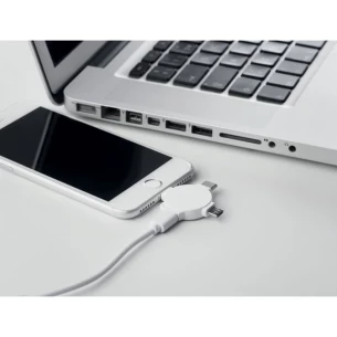 Кабельний адаптер 3-в-1 - LIGO CABLE - білий