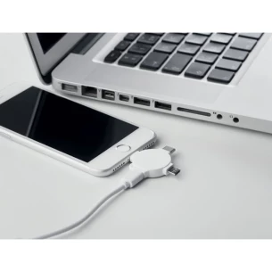 Кабельний адаптер 3-в-1 - LIGO CABLE - білий