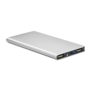 Павербанк 8000mAh - POWERFLAT8 - Сріблястий