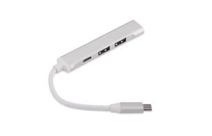 Розгалужувач USB HUB - ROSKO - сріблястий