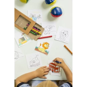 Набір для розмальовки, кольорові олівці | Hadley - нейтральний