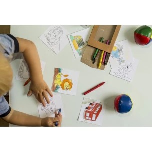 Набір для розмальовки, кольорові олівці | Hadley - нейтральний