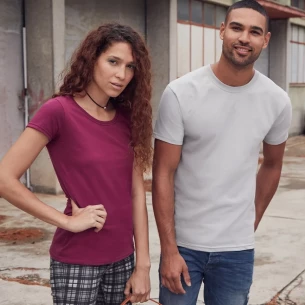 Футболка преміум-класу з кільцевим прядінням - бордовий