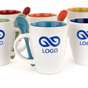 Кружка з ложкою - Ложка - жовта