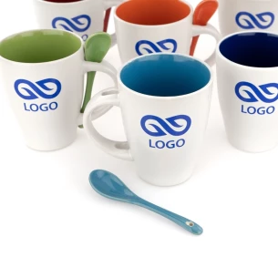 Кружка з ложкою - Ложка - жовта