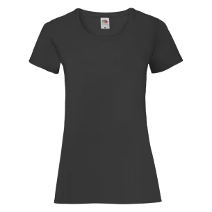 Футболка FOTL Lady-Fit ValueWeight - чорна