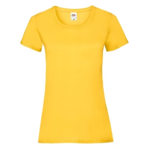 Футболка FOTL Lady-Fit ValueWeight - темно-жовта