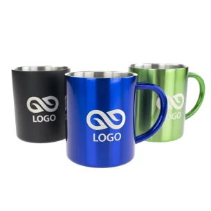 Сталевий кухоль Hugo - червоний